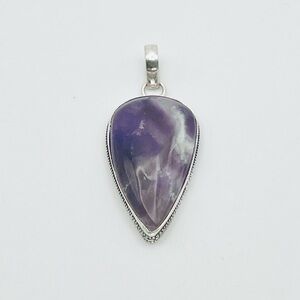 Amethyst S925 Silver Plated Pendant